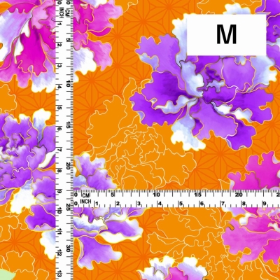 Japan Fabric / Peony / JWA-007-OR