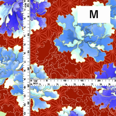 Japan Fabric / Peony / JWA-007-RD