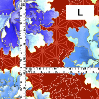 Japan Fabric / Peony / JWA-007-RD