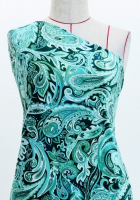 Flamenco Fabric / Paisley / JKF-037-BL