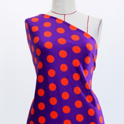 Flamenco Fabric / Dots / Purple / JKF-049