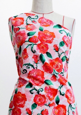 Flamenco Fabric / Rose / JKF-061-RD