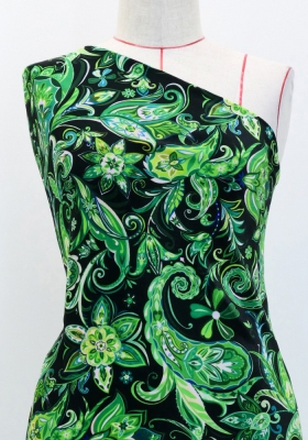 Flamenco Fabric / Paisley / JKF-063-GR