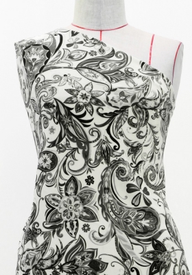 Flamenco Fabric / Paisley / JKF-063-GY
