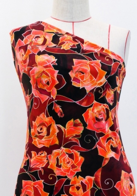 Flamenco Fabric / Rose / JKF-065-ORBR