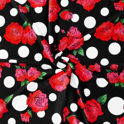 Flamenco Fabric / Rose&Dots / JKF-069-BKRD