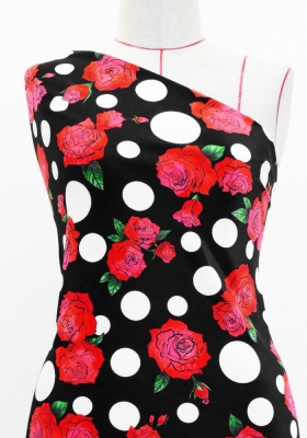 Flamenco Fabric / Rose&Dots / JKF-069-BKRD
