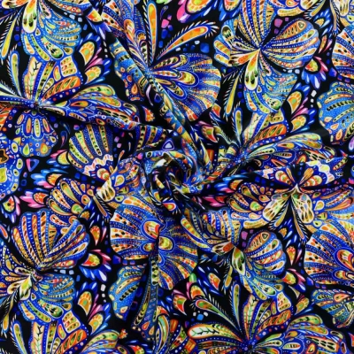Flamenco Fabric / Butterfly Paisley / JKF-071-BL