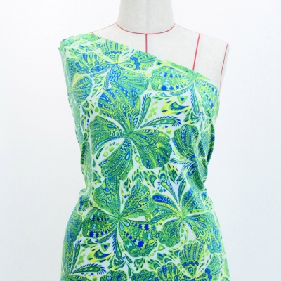 Flamenco Fabric / Butterfly Paisley / JKF-071-GR