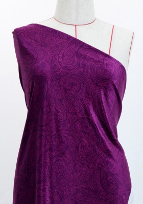 Flamenco Fabric / Paisley / JKF-075-RDPU