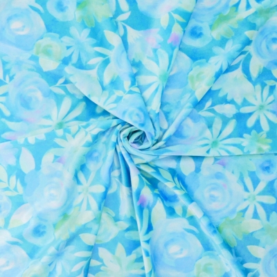 Flamenco Fabric / Floral / JKF-077-BL