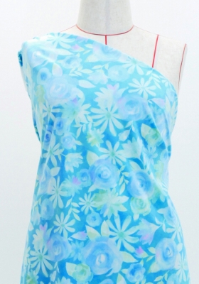Flamenco Fabric / Floral / JKF-077-BL