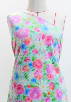 Flamenco Fabric / Floral / JKF-077-LBLPI
