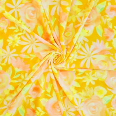 Flamenco Fabric / Floral / JKF-077-YE