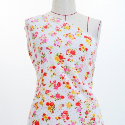 Flamenco Fabric / Rose&Carnation / JKF-079-WH