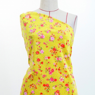 Flamenco Fabric / Rose&Carnation / JKF-079-YE