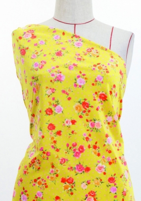 Flamenco Fabric / Rose&Carnation / JKF-079-YE