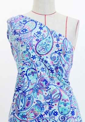 Flamenco Fabric / Paisley / JKF-081-BL