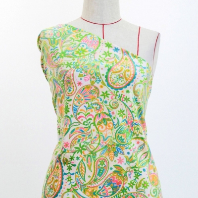 Flamenco Fabric / Paisley / JKF-081-YEGR