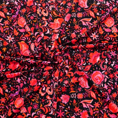 Flamenco Fabric / Butterfly Paisley / JKF-085-BKRD