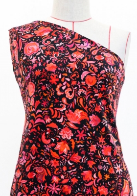 Flamenco Fabric / Butterfly Paisley / JKF-085-BKRD