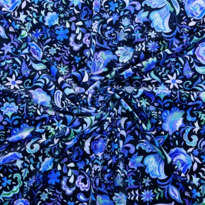 Flamenco Fabric / Butterfly Paisley / JKF-085-BL