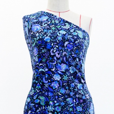 Flamenco Fabric / Butterfly Paisley / JKF-085-BL