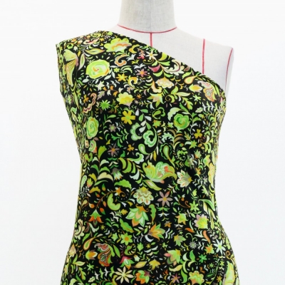 Flamenco Fabric / Butterfly Paisley / JKF-085-GR