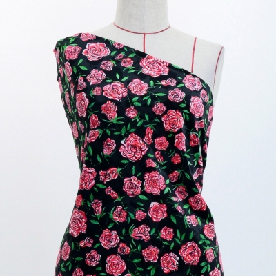 Flamenco Fabric / Rose Paisley / JKF-087-BK