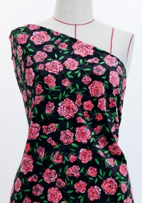 Flamenco Fabric / Rose Paisley / JKF-087-BK