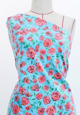 Flamenco Fabric / Rose Paisley / JKF-087-LBL