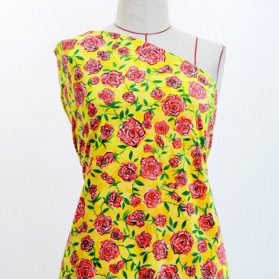 Flamenco Fabric / Rose Paisley / JKF-087-YE