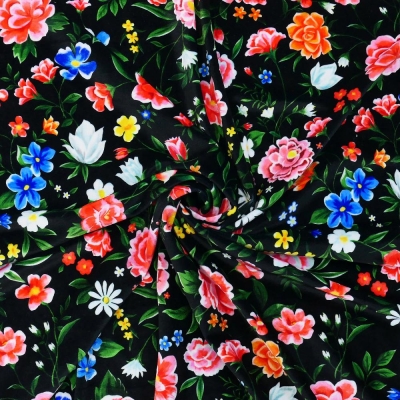 Flamenco Fabric / Floral / JKF-089-BK
