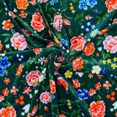 Flamenco Fabric / Floral / JKF-089-DGR