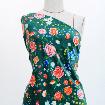 Flamenco Fabric / Floral / JKF-089-DGR