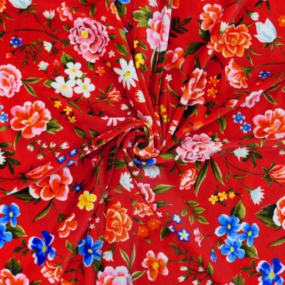 Flamenco Fabric / Floral / JKF-089-RD