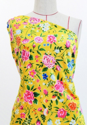 Flamenco Fabric / Floral / JKF-089-YE