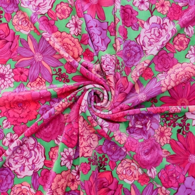 Flamenco Fabric / Modern Flower / JKF-091-GRPI