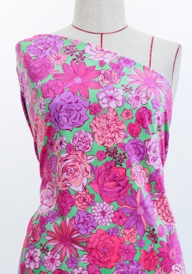 Flamenco Fabric / Modern Flower / JKF-091-GRPI