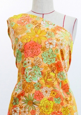 Flamenco Fabric / Modern Flower / JKF-091-OR