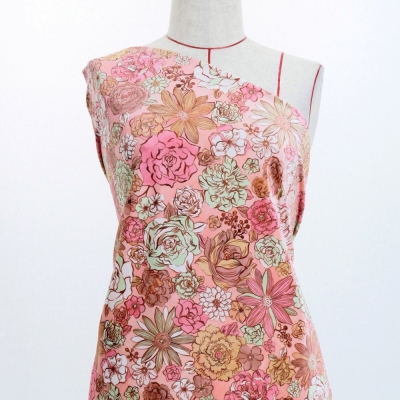 Flamenco Fabric / Modern Flower / JKF-091-PIBE