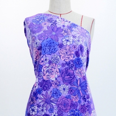 Flamenco Fabric / Modern Flower / JKF-091-PU