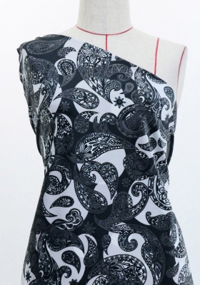 Flamenco Fabric / Paisley&Dots / JKF-093-BK