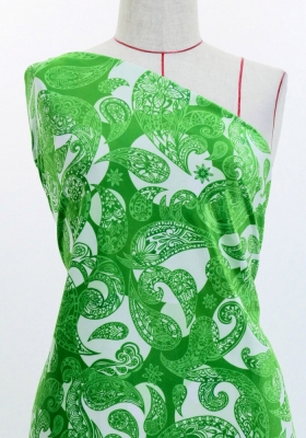 Flamenco Fabric / Paisley&Dots / JKF-093-GR