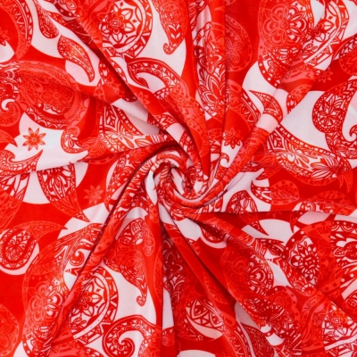 Flamenco Fabric / Paisley&Dots / JKF-093-RD