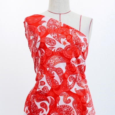 Flamenco Fabric / Paisley&Dots / JKF-093-RD