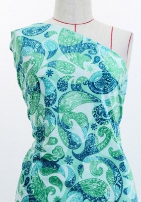 Flamenco Fabric / Paisley&Dots / JKF-093-TBL