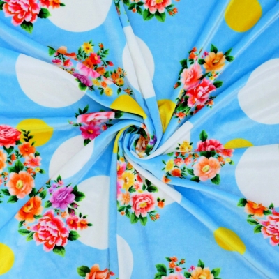 Flamenco Fabric / Bouquet&Dots / JKF-095-LBL