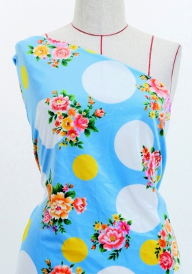 Flamenco Fabric / Bouquet&Dots / JKF-095-LBL