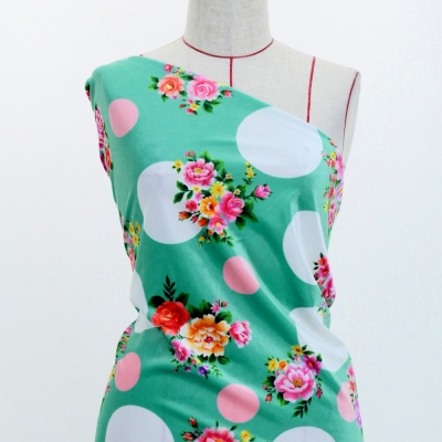 Flamenco Fabric / Bouquet&Dots / JKF-095-TBL